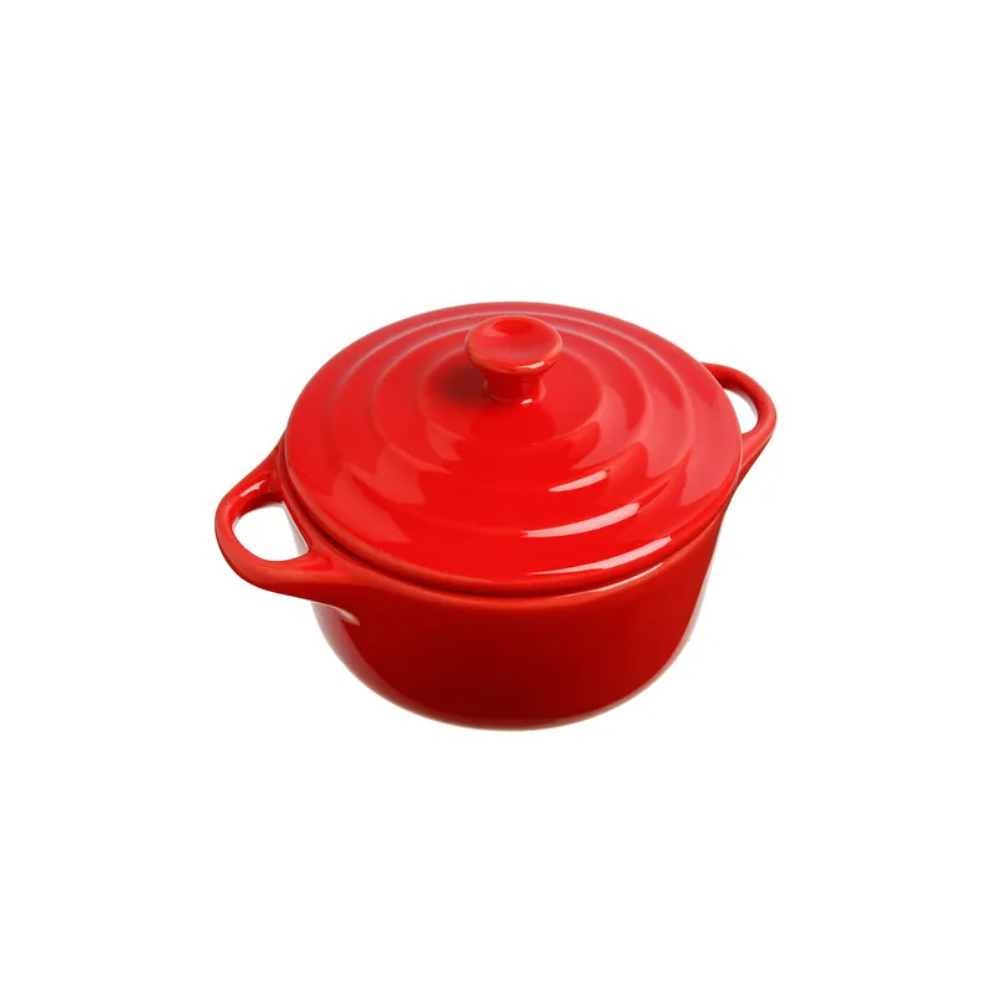 Tava copt cu manere, 5five Simply Smart, Ceramica, 10cm, Rosu