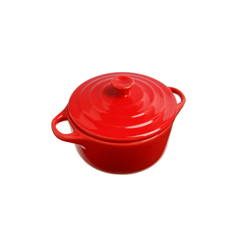 Tava copt cu manere, 5five Simply Smart, Ceramica, 10cm, Rosu