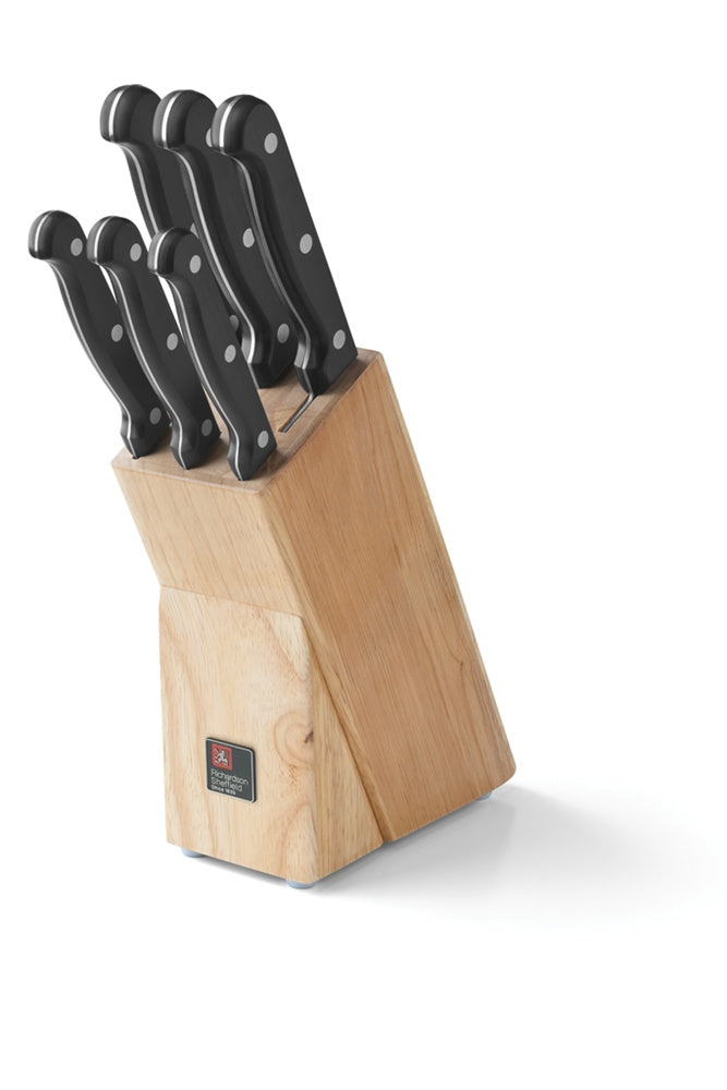 Set cutite Richardson Sheffield Artisan, 6 piese, inox, suport lemn-1