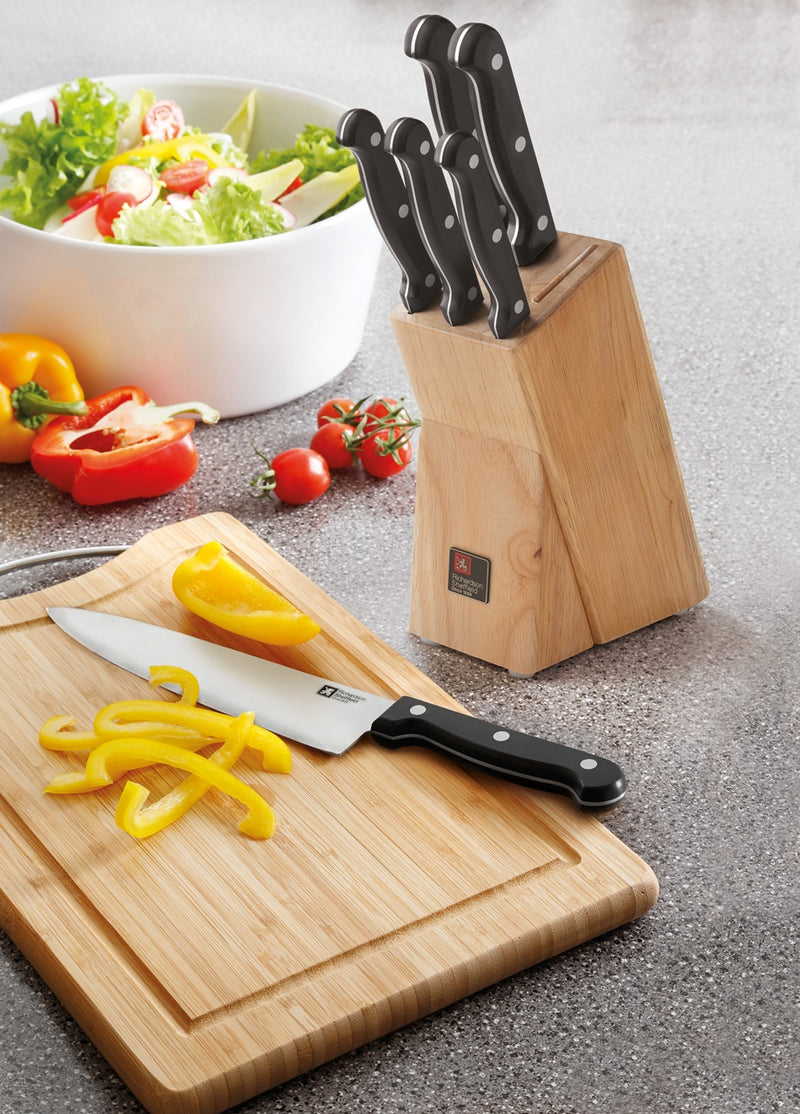 Set cutite Richardson Sheffield Artisan, 6 piese, inox, suport lemn-3