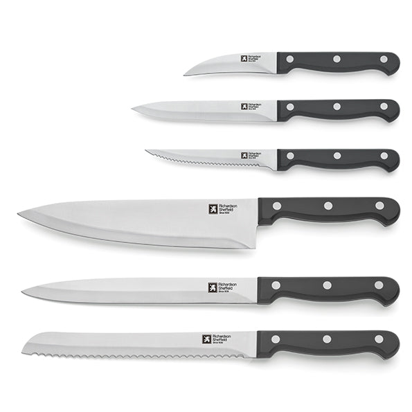 Set cutite Richardson Sheffield Artisan, 6 piese, inox, suport lemn-4