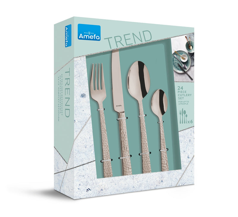 Set tacamuri Amefa Felicity Cooper, inox 18/0, 3 mm, 24 piese-2