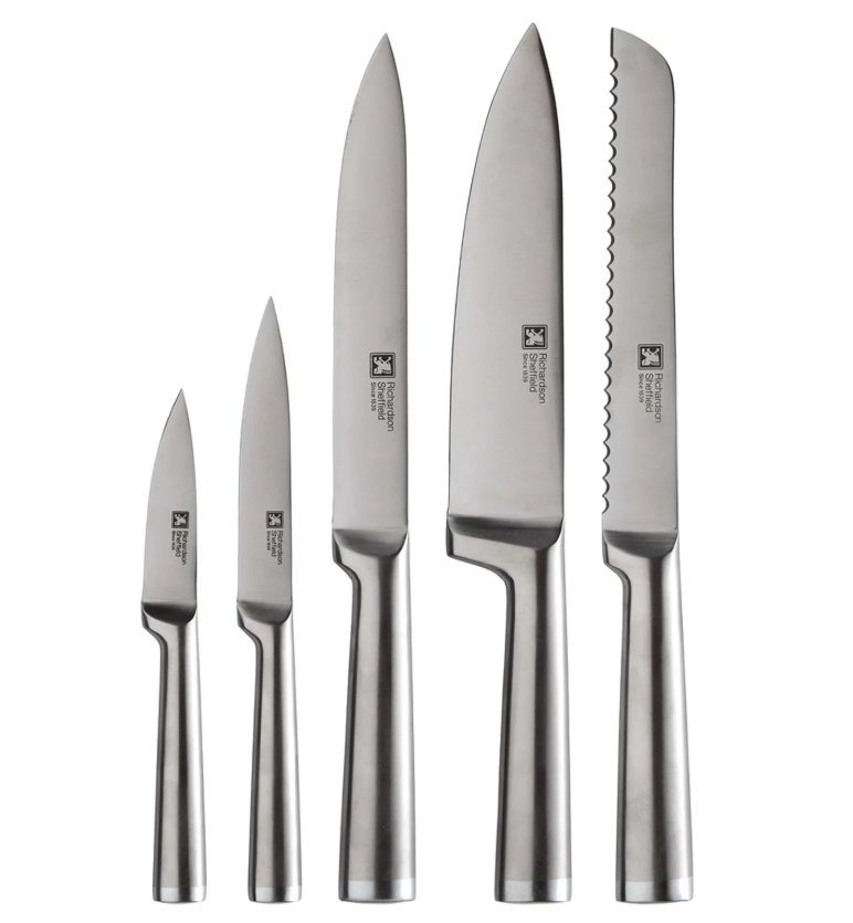 Set cutite Richardson Sheffield Visage, 5 cutite, suport lemn magnetic-4