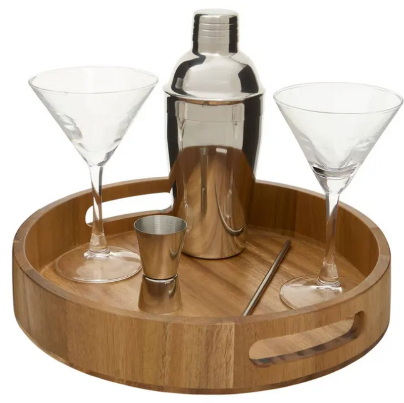Set cocktail Jules, 6 piese, Tava, 2 pahare si shaker inox, lingura, dozator inox-1