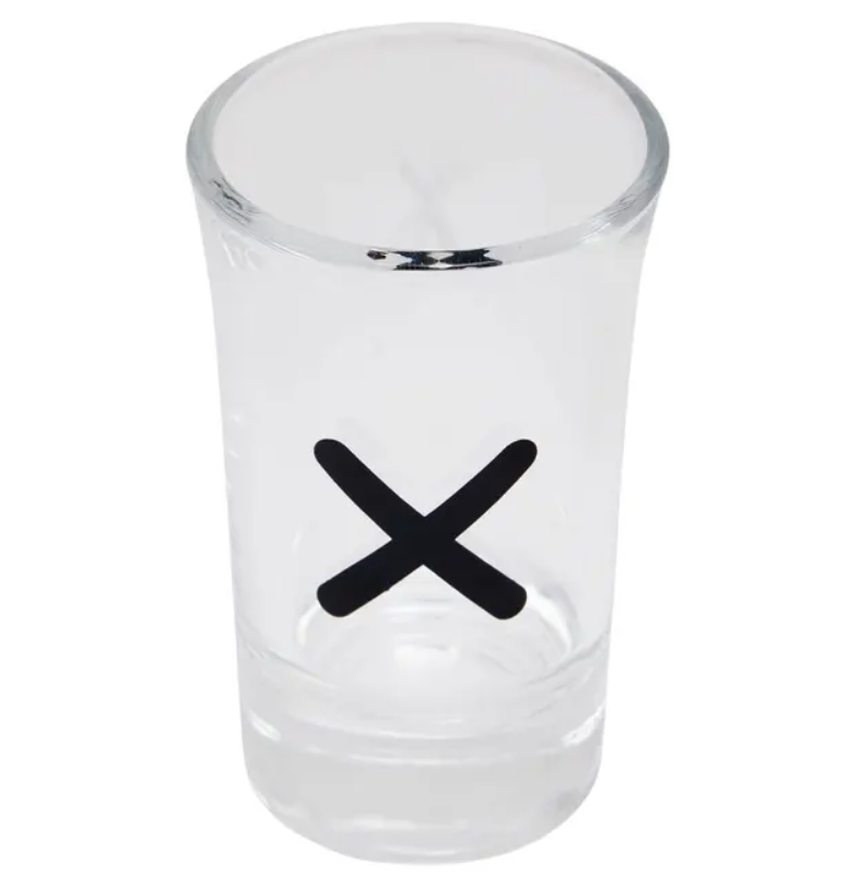 Set pahare joc XO, 9 pahare tarie, sticla, 16 x 16 x H 8.3 cm-3