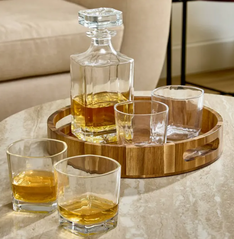 Set whisky Jules, decantor, 2 pahare si tava-2