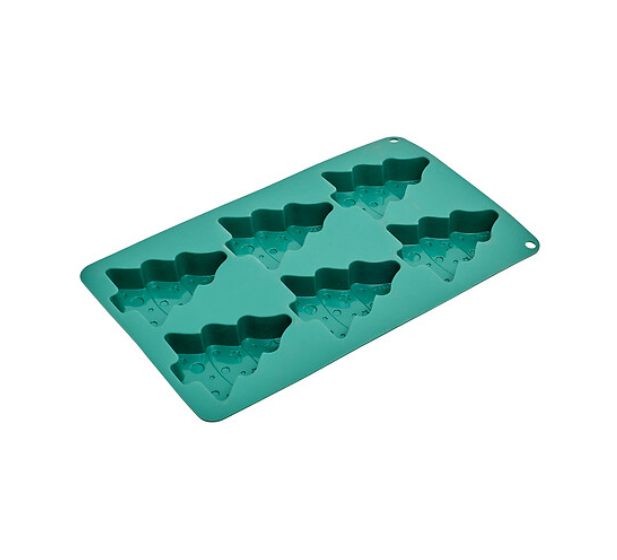 Forma patiserie braduti, verde, silicon, Craciun,  27 x 16.5 x H. 2.5 cm-1