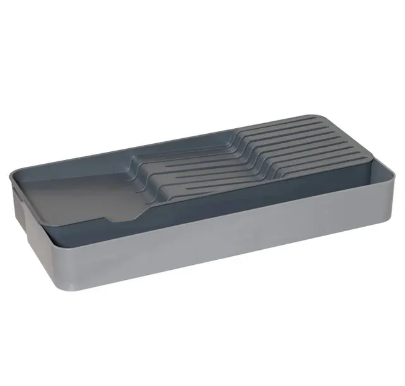 Organizator sertar Molly, pentru cutite si tacamuri, plastic, 39 x 14.7 x H 5.2 cm-1