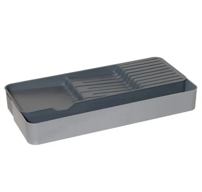 Organizator sertar Molly, pentru cutite si tacamuri, plastic, 39 x 14.7 x H 5.2 cm-1