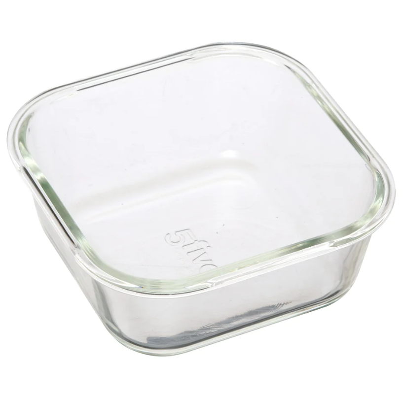 Caserola sticla, capac ermetic plastic,  20 x 20 x H 10 cm, 2.2 litri-2