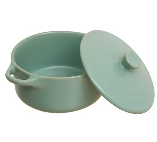 Tava mini-cu manere, capc, 5five Simply Smart, Ceramica, verde, 10 cm-2