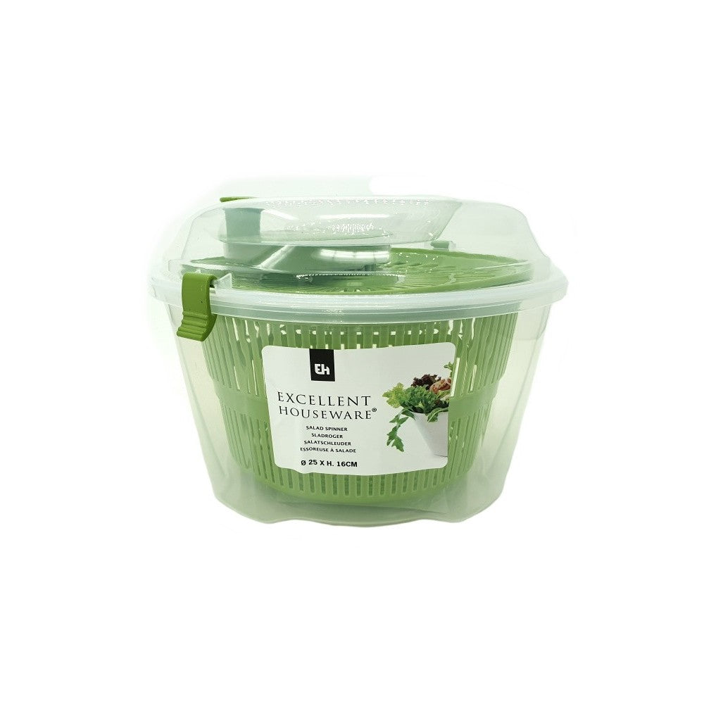 Aparat uscare salata Excellent Verde, 25x16 cm