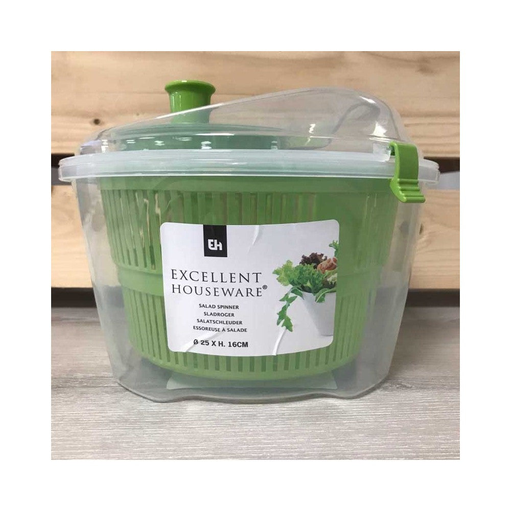 Aparat uscare salata Excellent Verde, 25x16 cm