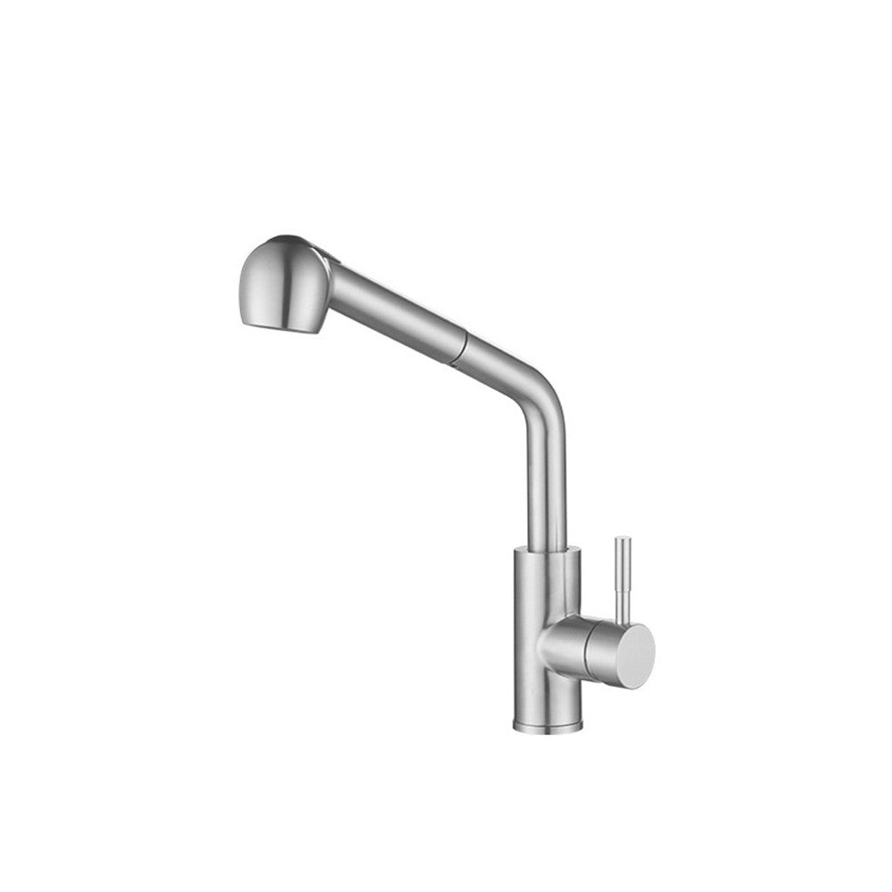 Baterie sanitara bucătărie Truinterior Storm Steel, cu dus extractabil