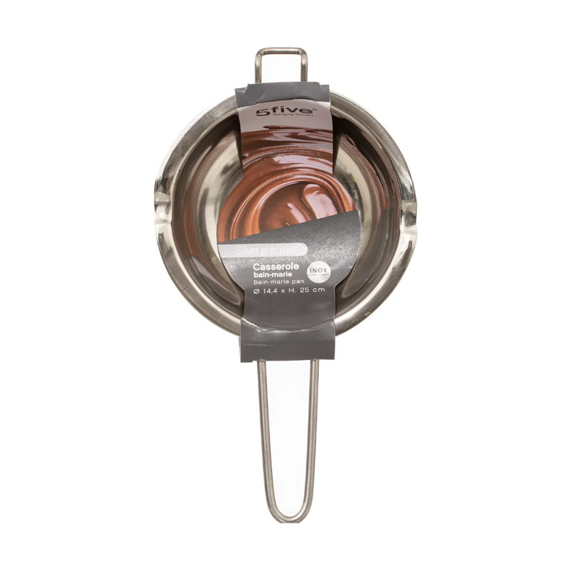 Vas bain marin, inox, cu maner, 25.5 x 14.3 x H 6.3 cm