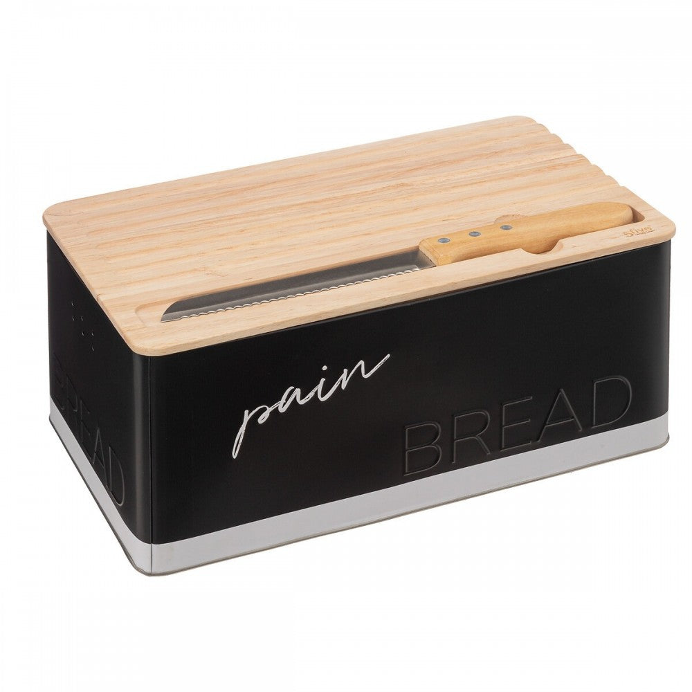 Cutie paine Boxcolor, metal, cutit inclus, 32.7 x 20.2 x H 14.5 cm