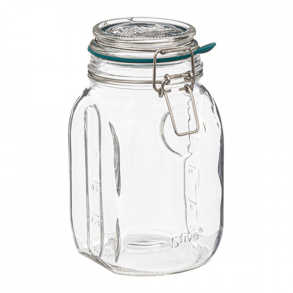 Borcan ermetic Jrew, sticla, 1 litru