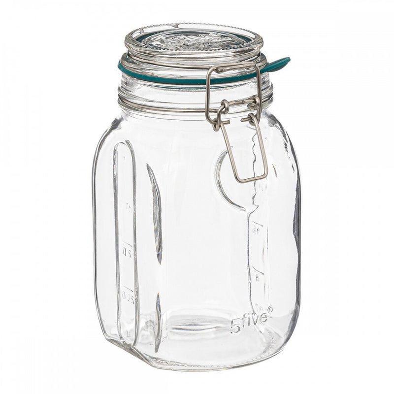 Borcan ermetic Jrew, sticla, 1 litru