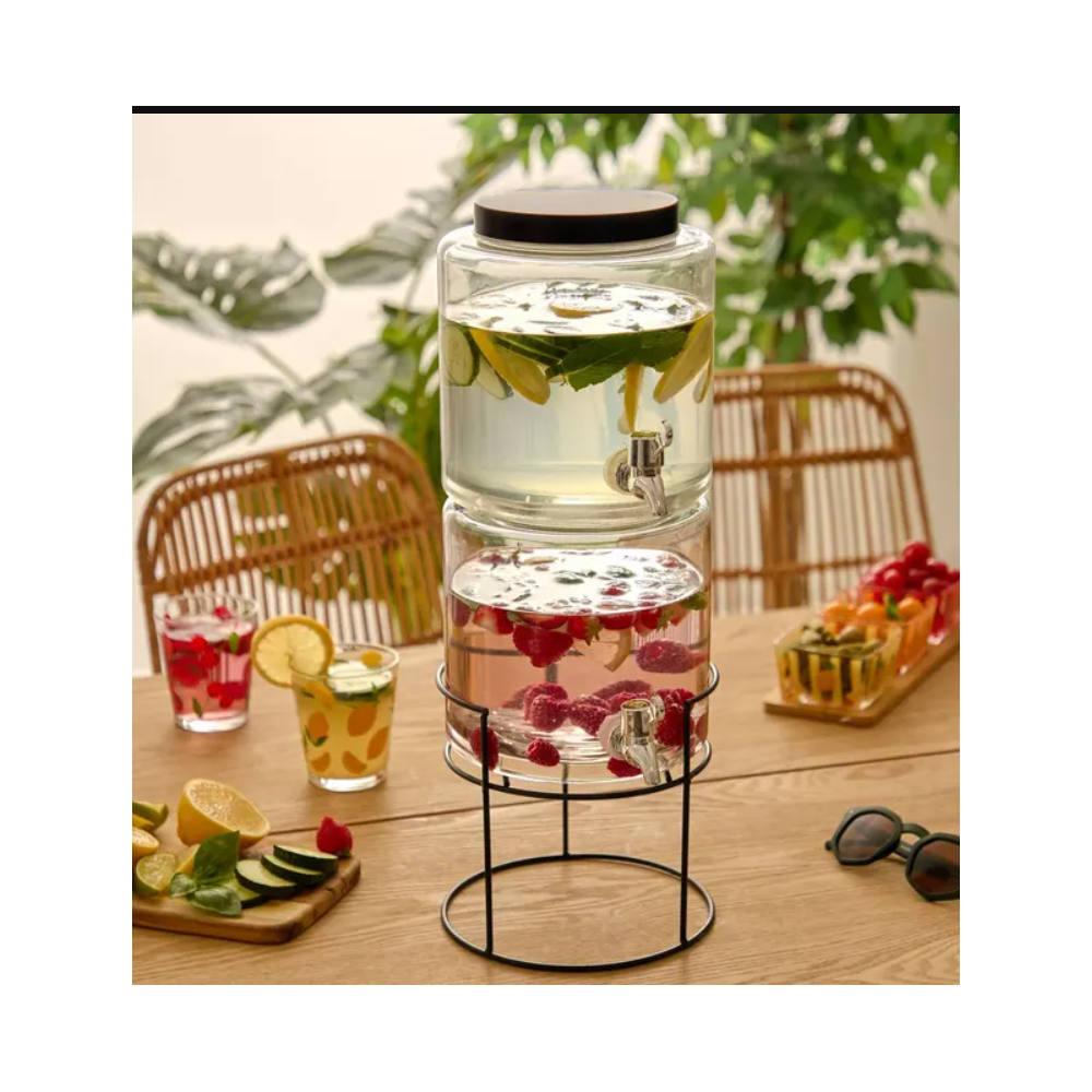 Set 2 borcane Limonada Norwik, sticla, 3.8 l x 2