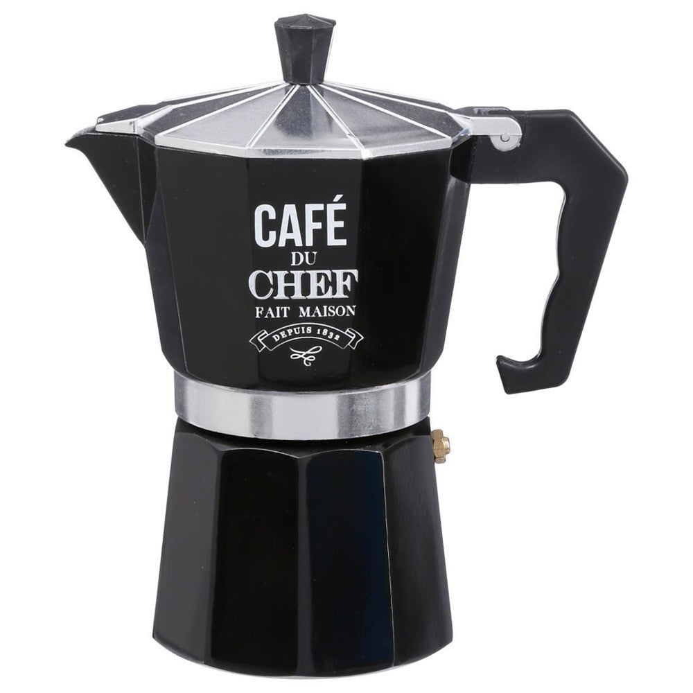 Cafetiera SG din aluminiu, 375 ml, negru