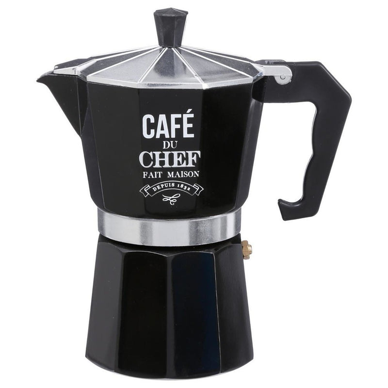 Cafetiera SG din aluminiu, 375 ml, negru