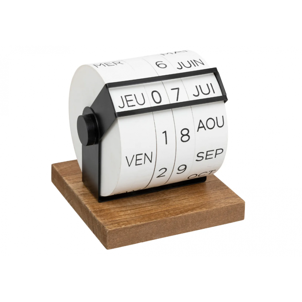 Calendar Normandy, lemn, 15 x 15 cm