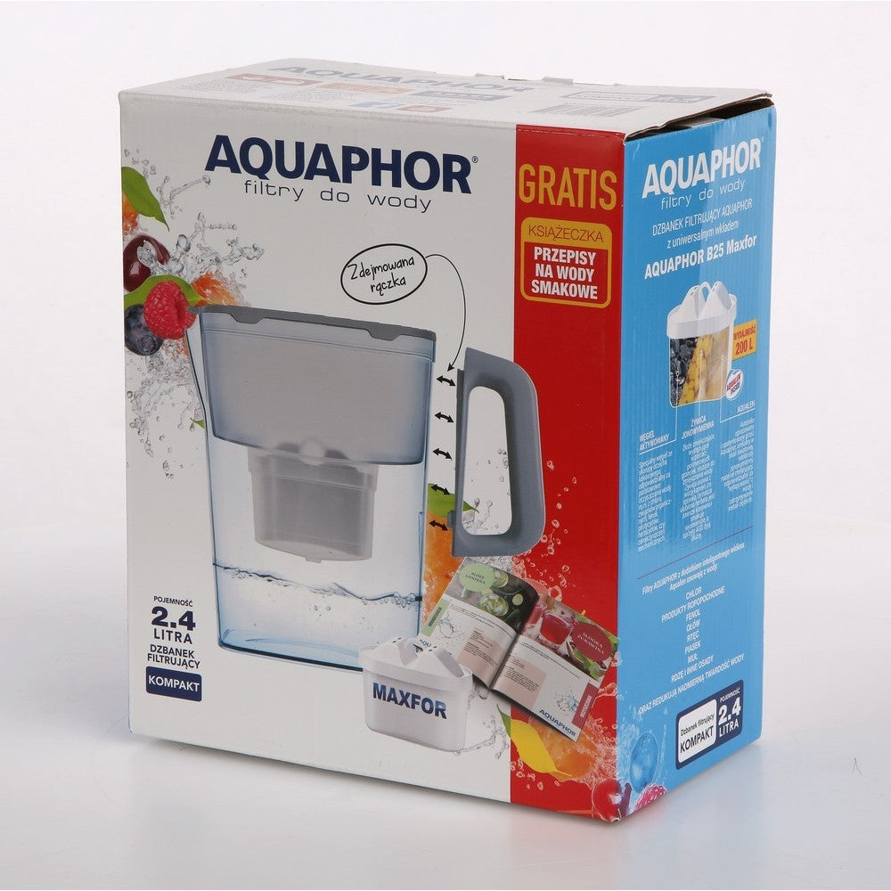 Cana de filtrare Aquaphor Kompact Gri, 2,4 litri