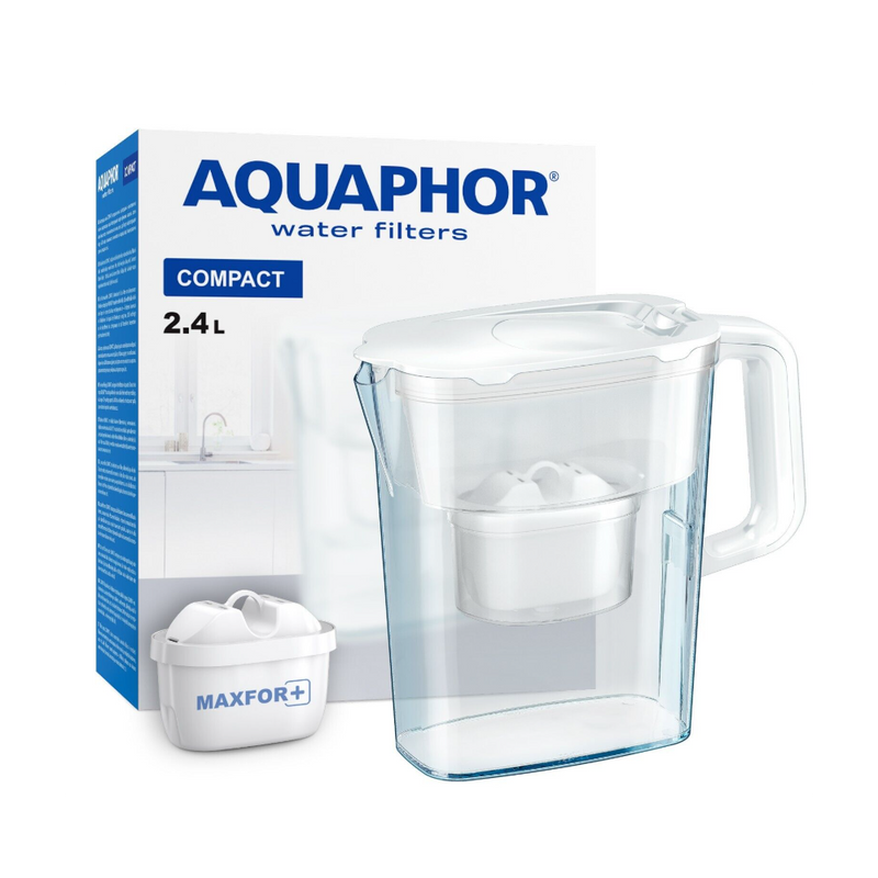 Cana de filtrare Aquaphor Kompact Alb, 2,4 litri