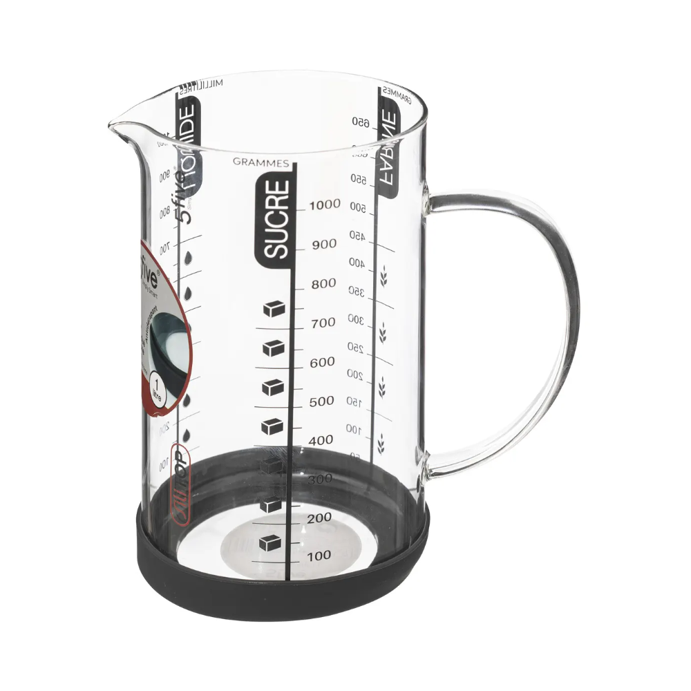 Cana gradata Silitop, sticla, 1 litru