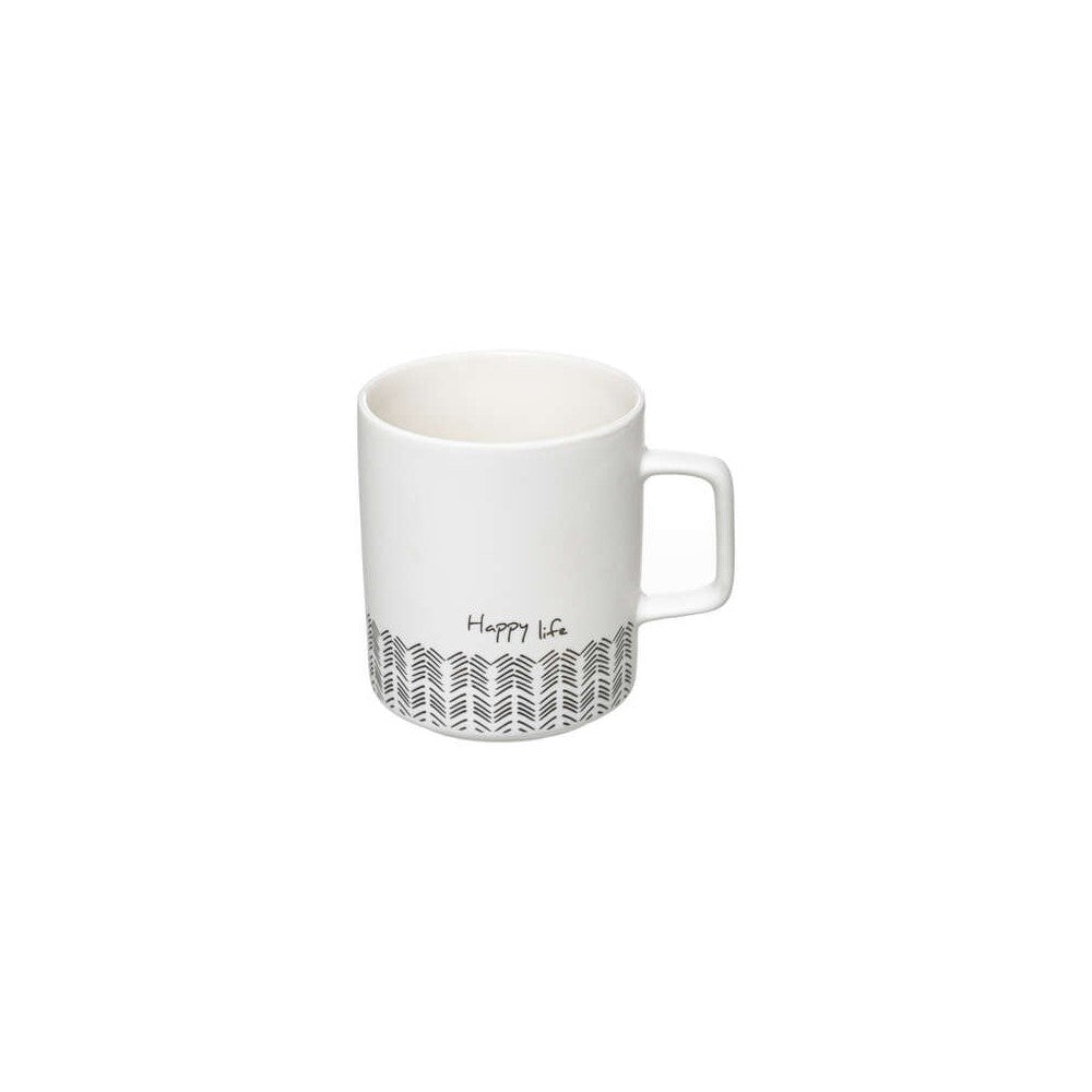 Cana Happy Life XL, ceramica, 500 ml