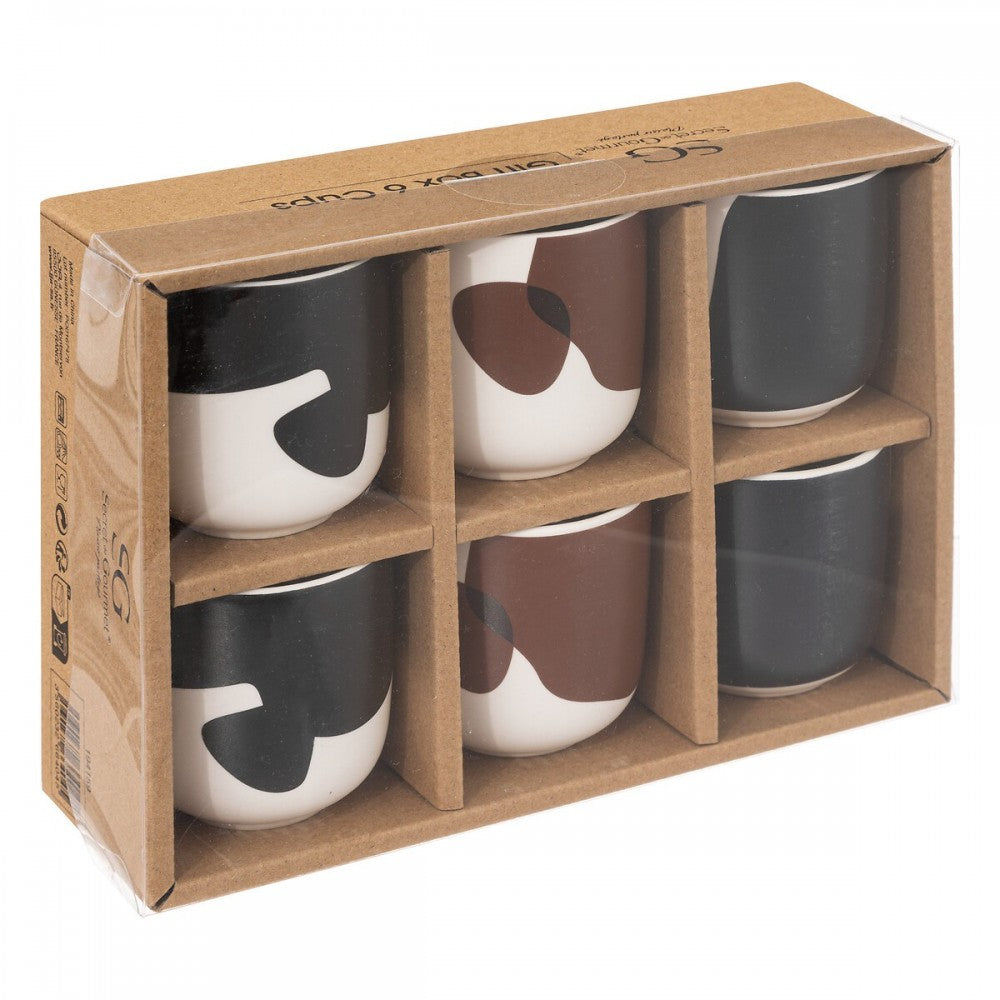 Set 6 cani espresso Olme, ceramica, multicolor, 100 ml