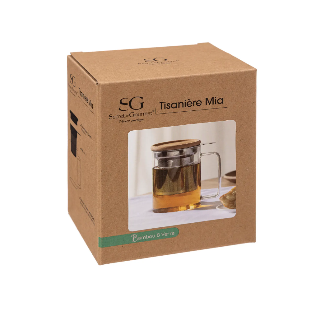 Cana infusor Mia, sticla, 450 ml