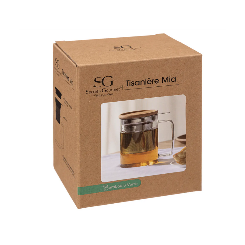 Cana infusor Mia, sticla, 450 ml
