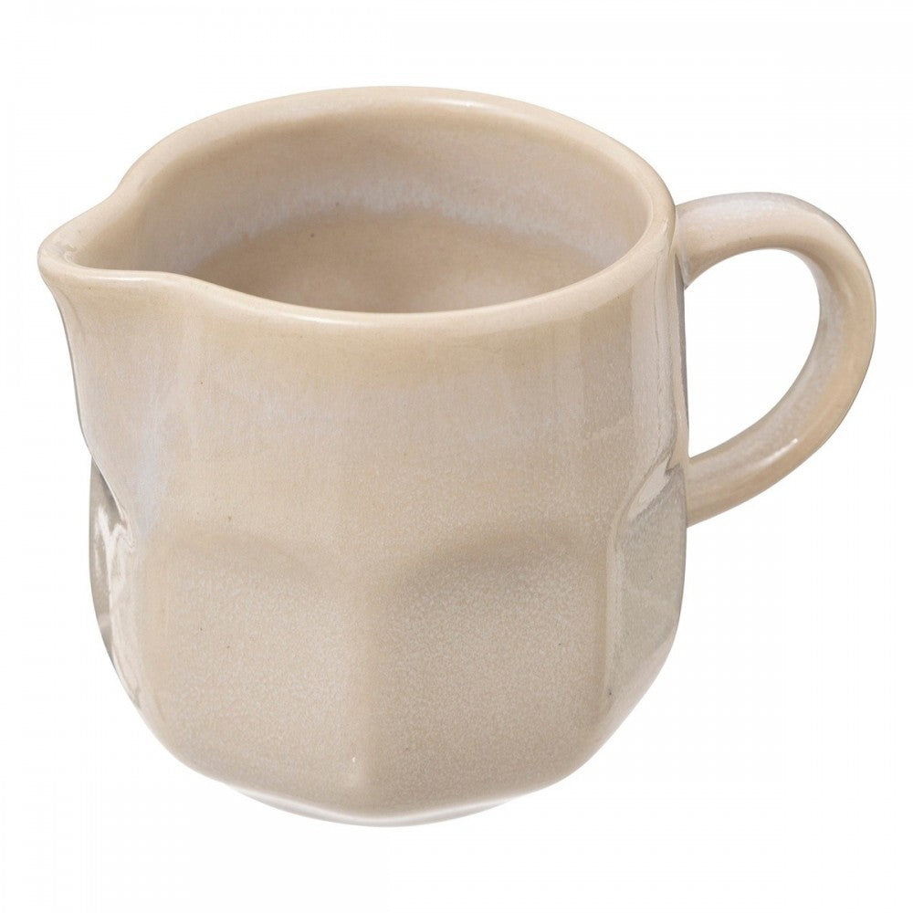 Cana lapte Roma White Crem, ceramica glazurata, 220 ml, 7.7 x D 6.5 x H 11 cm