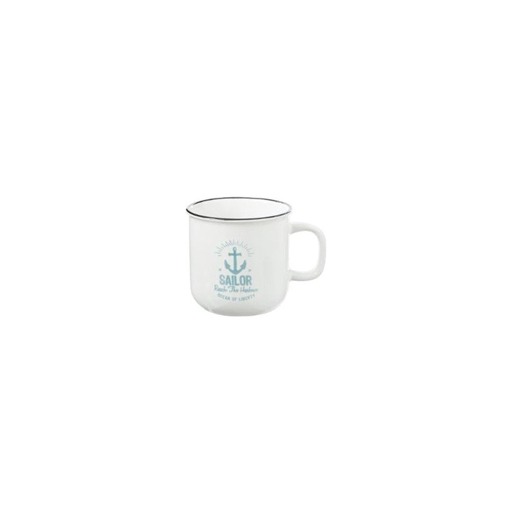 Cana Sailor White, ceramica, 140 ml