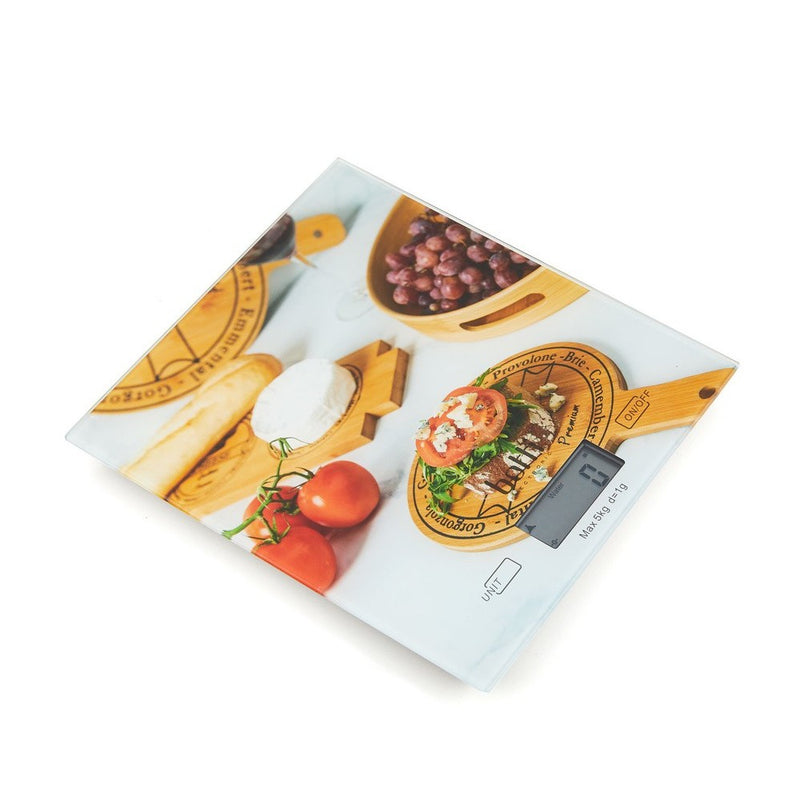 Cantar Bucatarie Botti Cheese, sticla, 20 x 18 cm, 5 kg