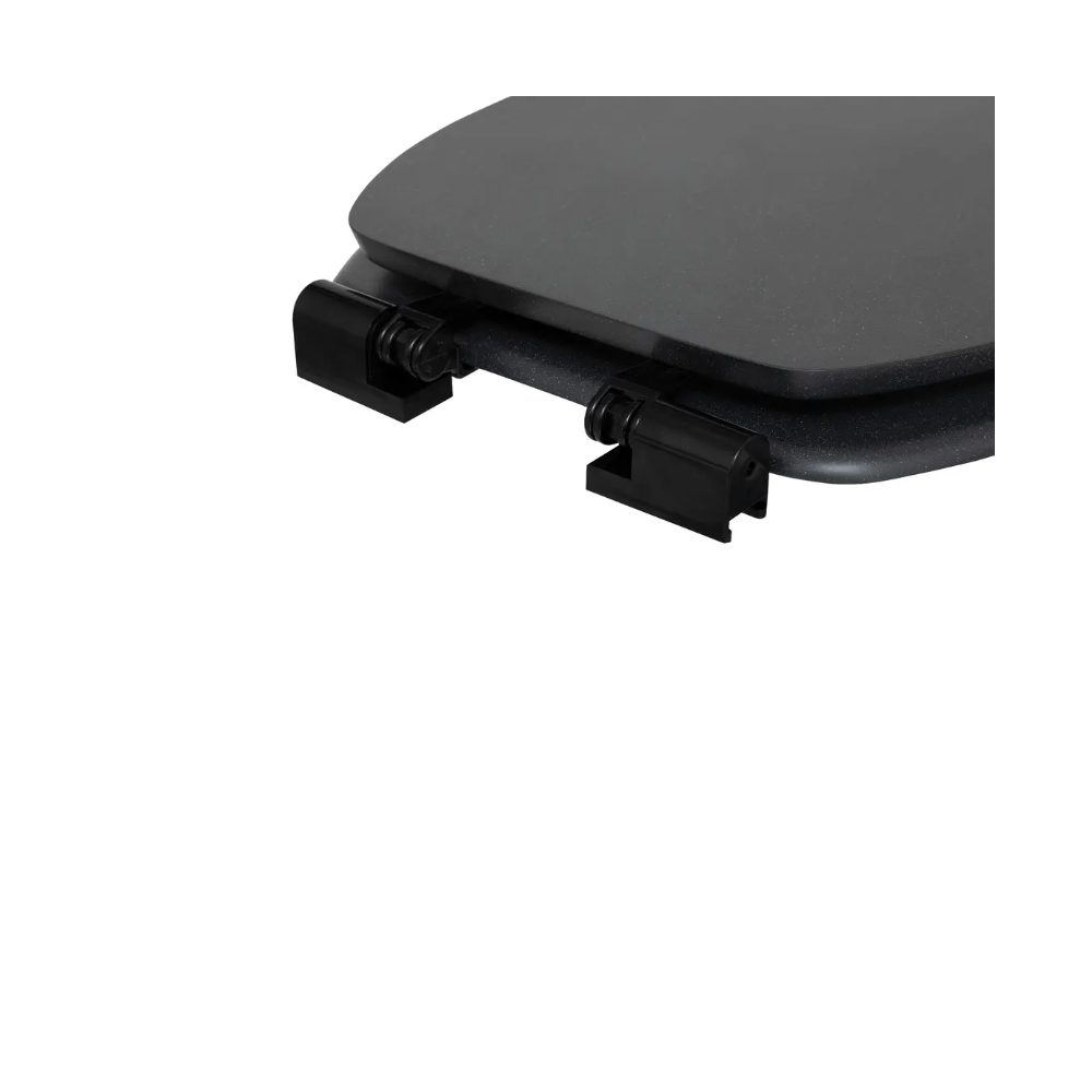 Capac toaleta Onyx Black, universal, MDF, 37.5 x 50 x H5.2 cm
