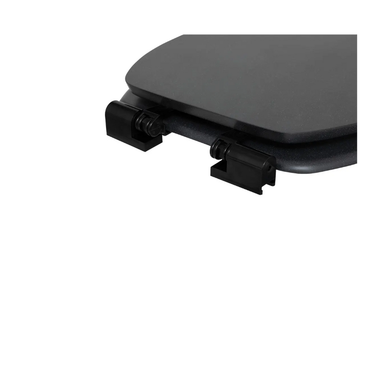 Capac toaleta Onyx Black, universal, MDF, 37.5 x 50 x H5.2 cm