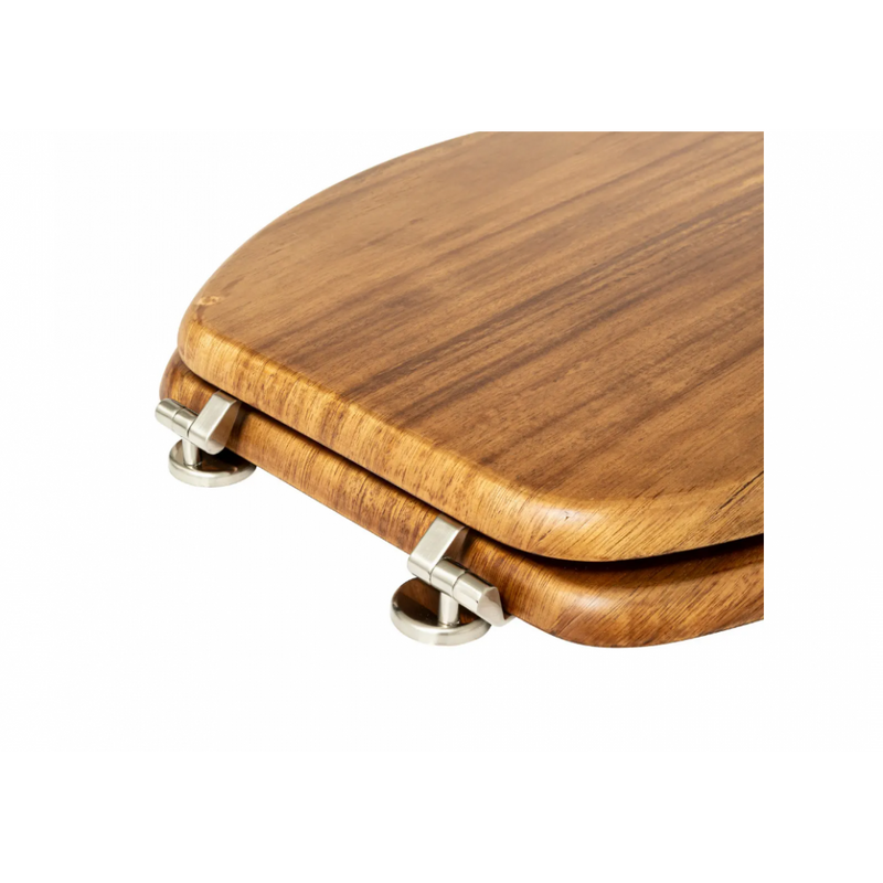 Capac toaleta Accacia, universal, lemn, 46.5 x 37 x H 6.4 cm