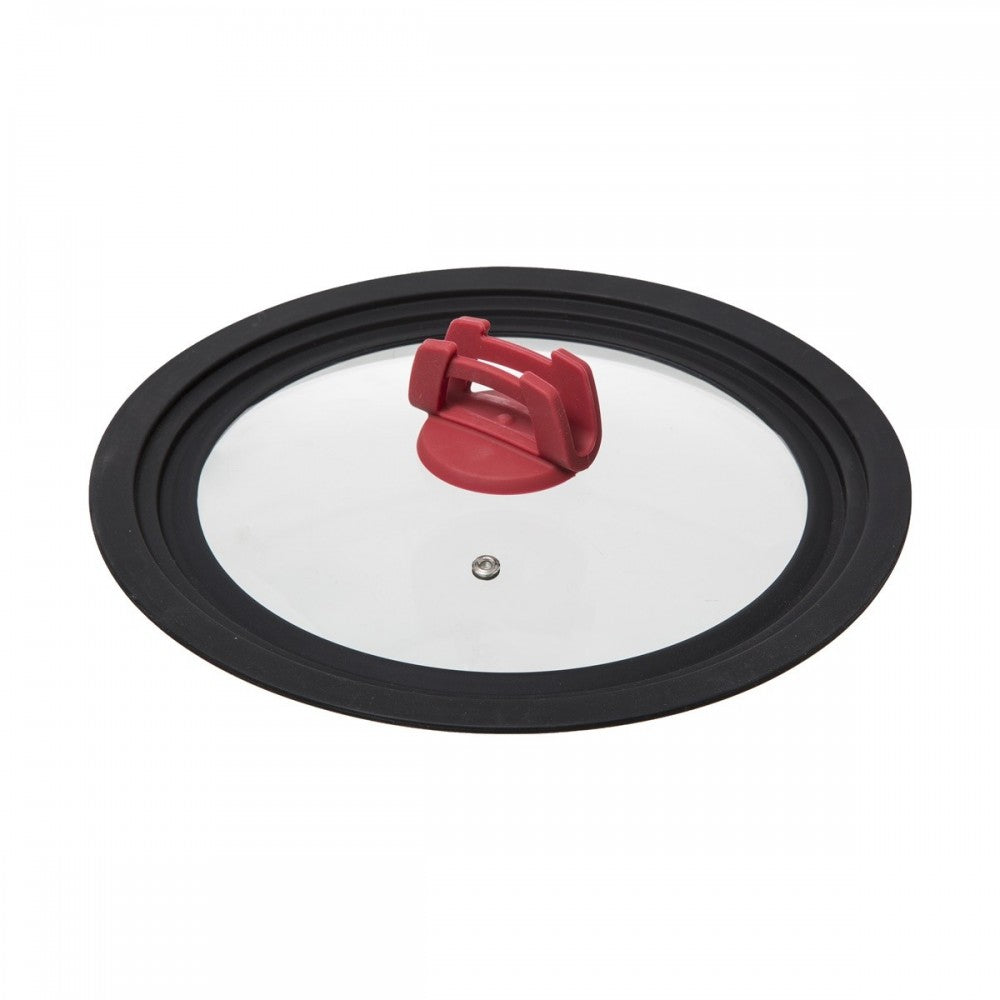 Capac universal Crosby, sticla, margini silicon, 22-24-26 cm