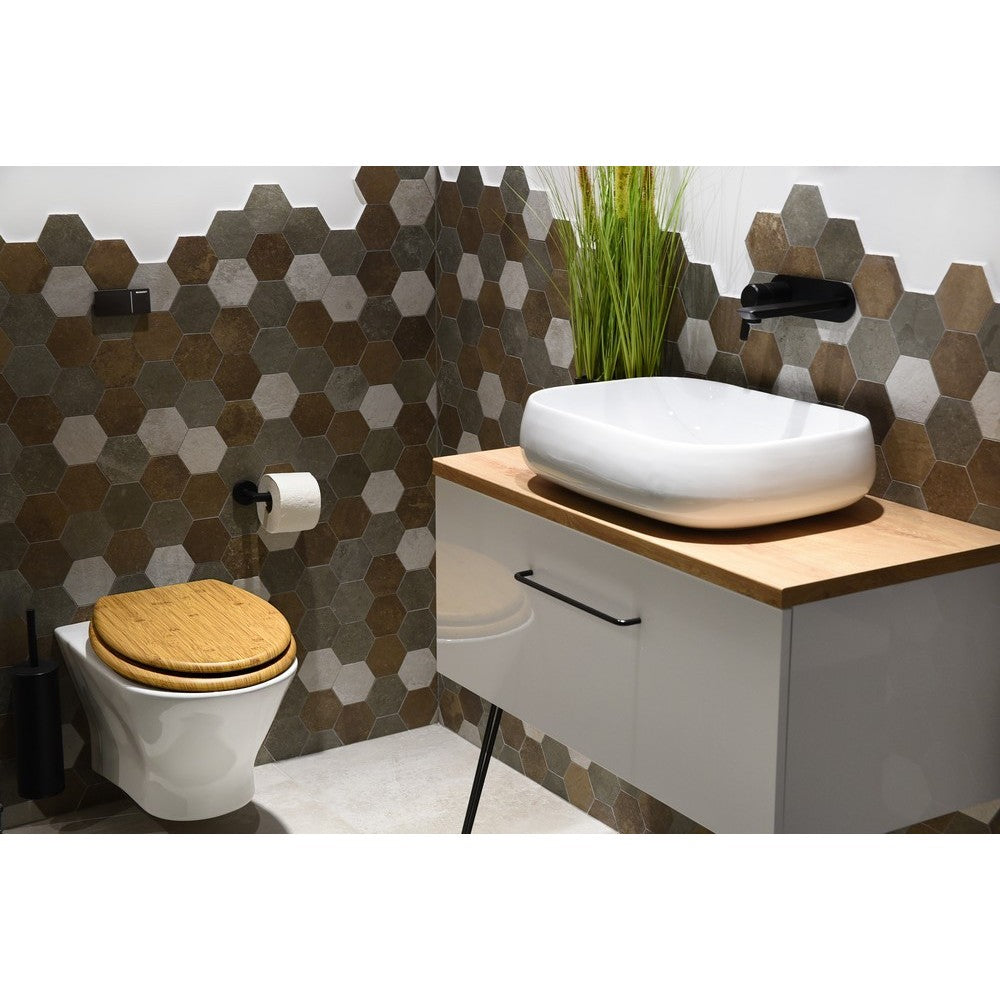 Capac WC 5 Five Simply Smart Abatan, bambus, 37 x 45.5 x 5.8 cm