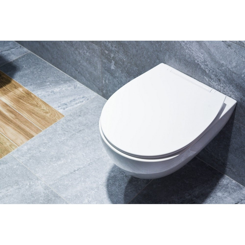 Capac WC AWD Calypso, universal, duroplast, alb, 37,5 x 4,5 x 45 cm
