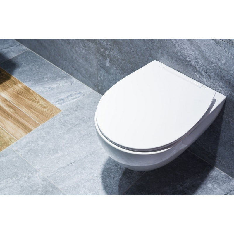 Capac WC AWD Calypso, universal, duroplast, alb, 37,5 x 4,5 x 45 cm