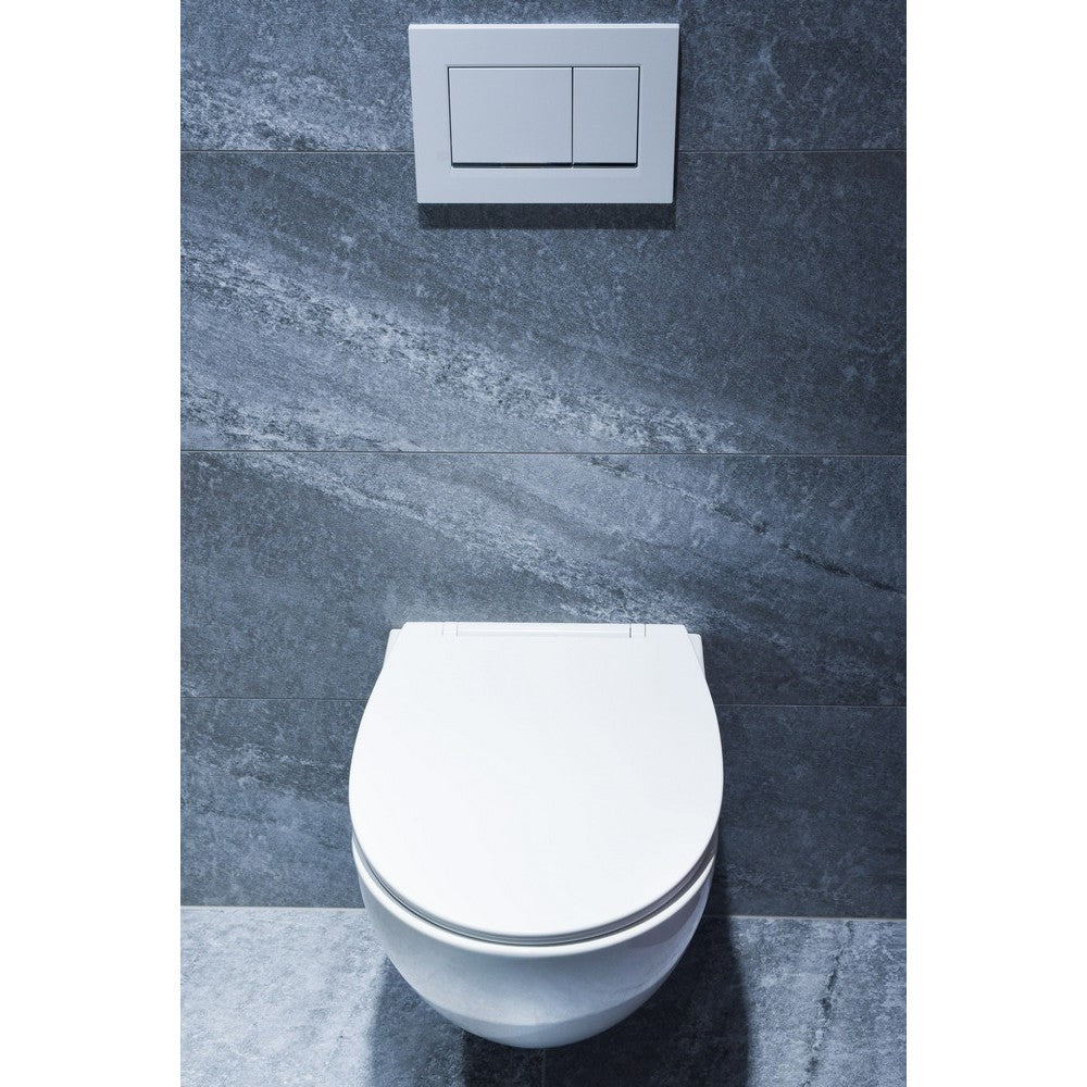Capac WC AWD Calypso, universal, duroplast, alb, 37,5 x 4,5 x 45 cm