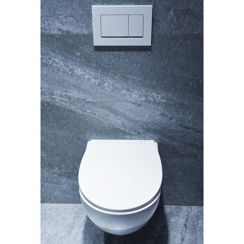 Capac WC AWD Calypso, universal, duroplast, alb, 37,5 x 4,5 x 45 cm