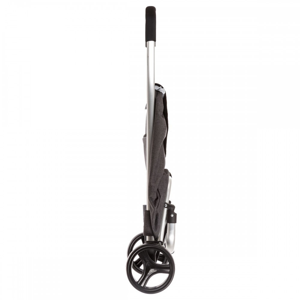 Carucior cumparaturi Orleans Black, aluminiu, poliester, 44.5 x 37 x H 98 cm. 50 litri- 157394