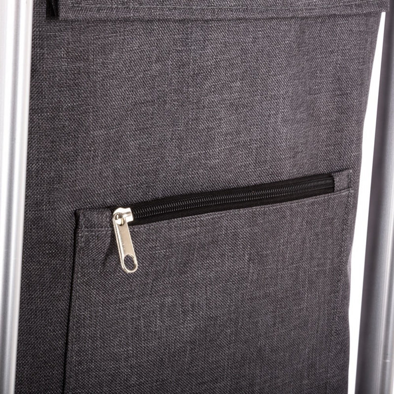 Carucior cumparaturi Orleans Black, aluminiu, poliester, 44.5 x 37 x H 98 cm. 50 litri- 157394