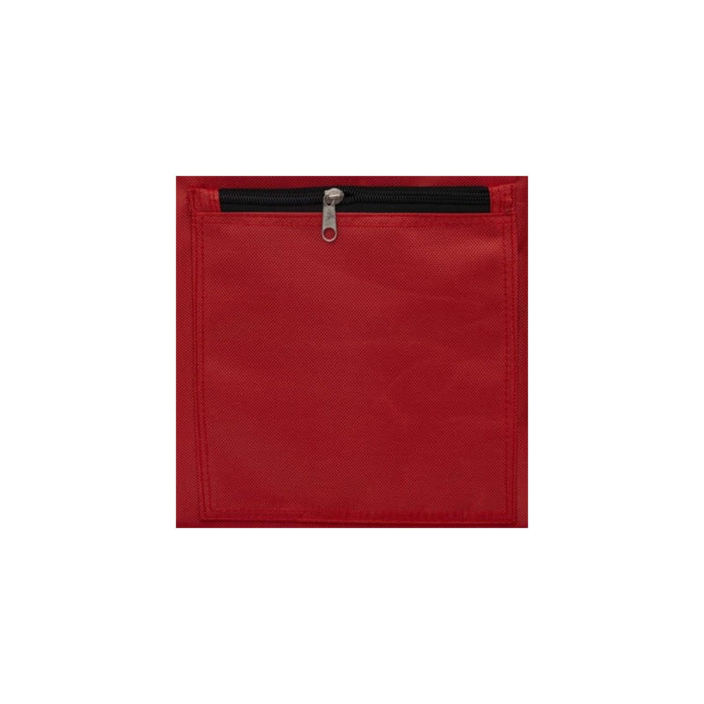 Carucior cumparaturi Orleans, rosu, cadru aluminiu, 44.5 x 37 x H 98 cm. 50 litri