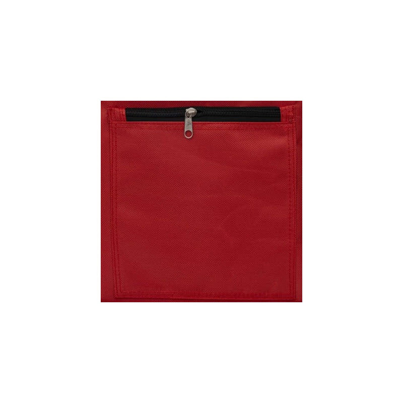 Carucior cumparaturi Orleans, rosu, cadru aluminiu, 44.5 x 37 x H 98 cm. 50 litri