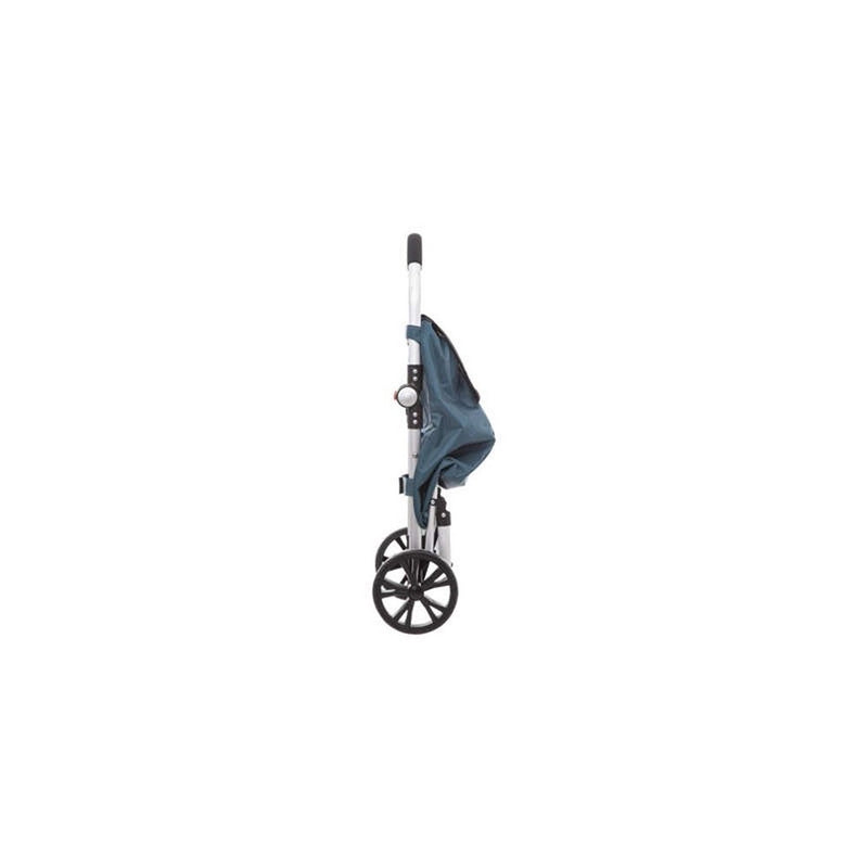 Carucior cumparaturi Orleans, albastru, cadru aluminiu, 44.5 x 37 x H 98 cm. 50 litri